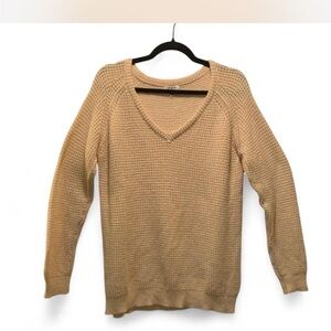 Coastal Grandma Eclectic Grandpa Cozy Women's V-Neck Knit Sweater size M